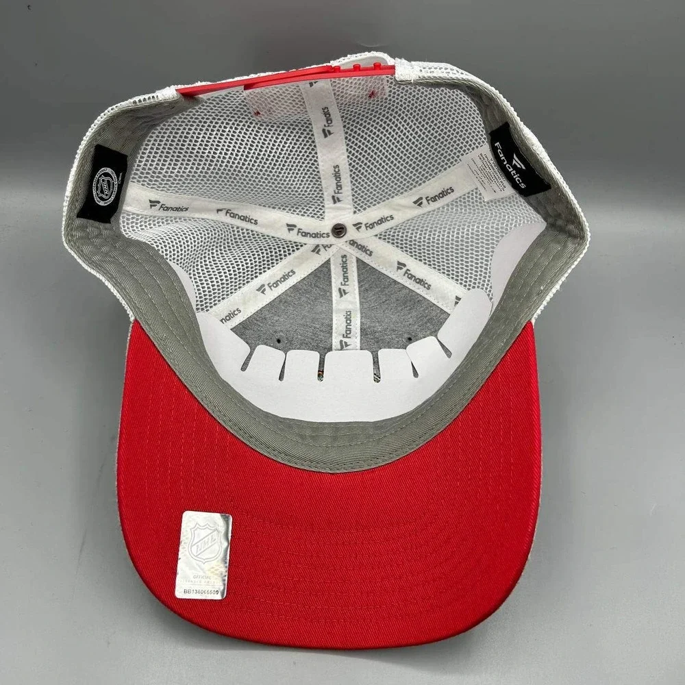 Chicago Blackhawks Trucker Hat Men Gray NHL Fanatics Snap Back Cap Cotton New